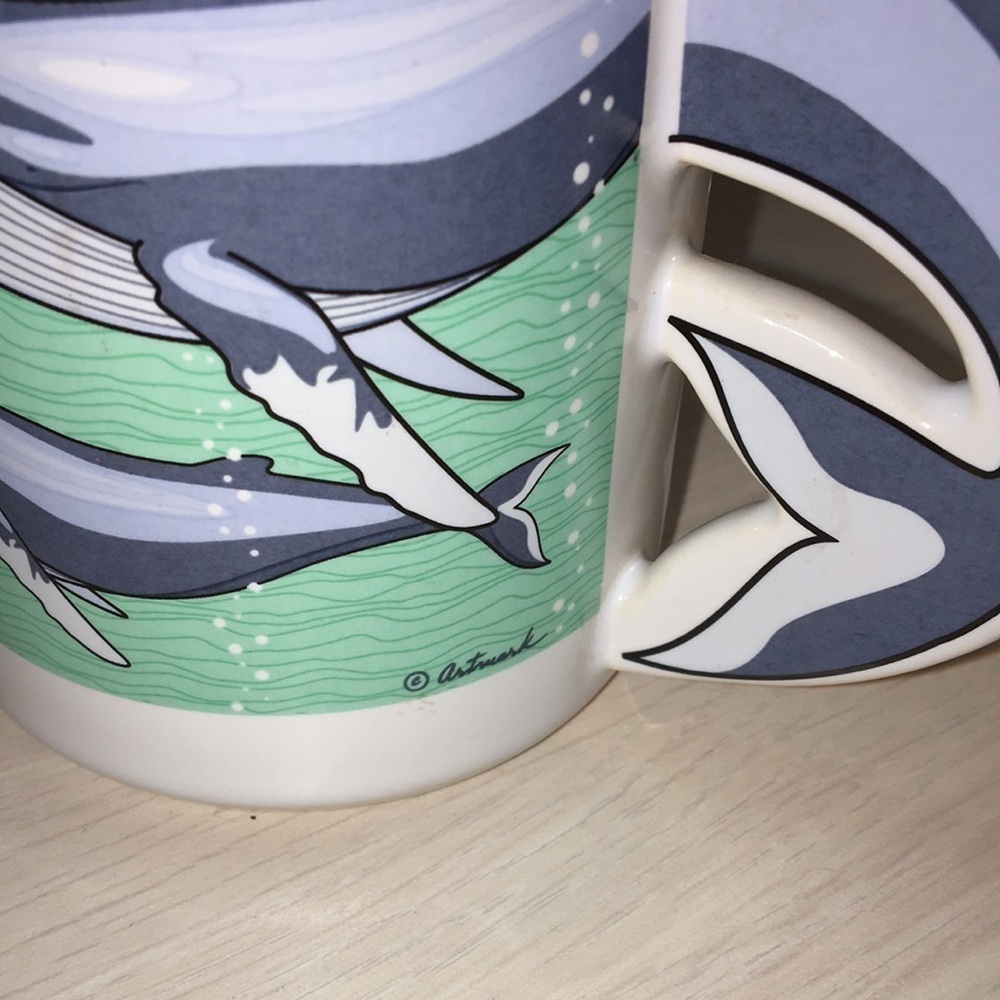1992 Vintage Whale Tail Handle Coffee Mug - Picture 13 of 13